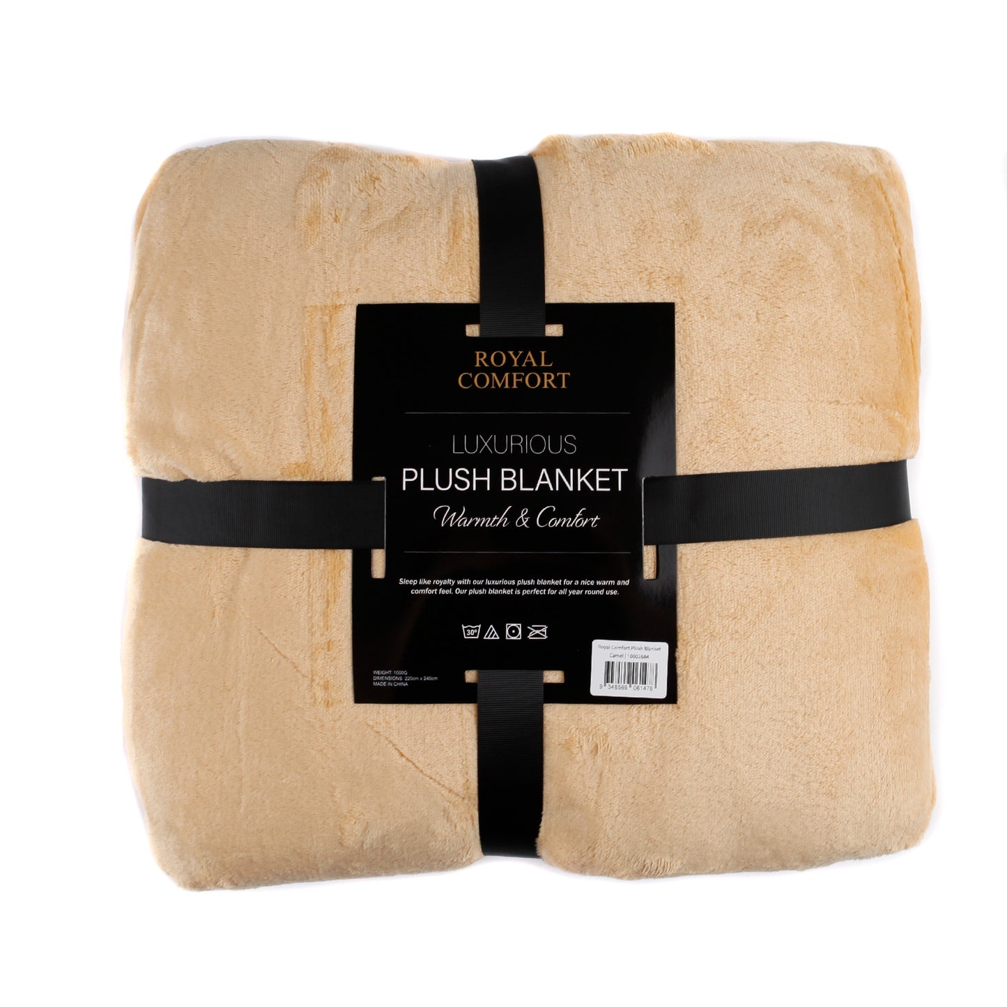 Royal Comfort Plush Camel Blanket-1864186032296169474
