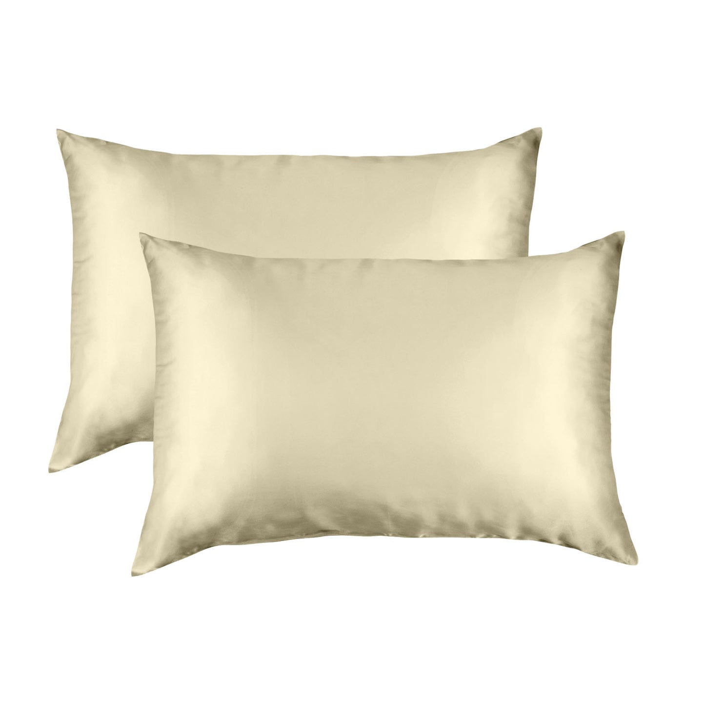 MULBERRY SILK PILLOW CASE TWIN PACK - SIZE: 51X76CM - CHAMPAGNE-1864186035446091776