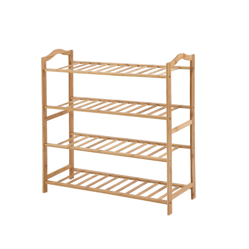 Levede Bamboo Shoe Rack Storage Wooden-1864183514409340928