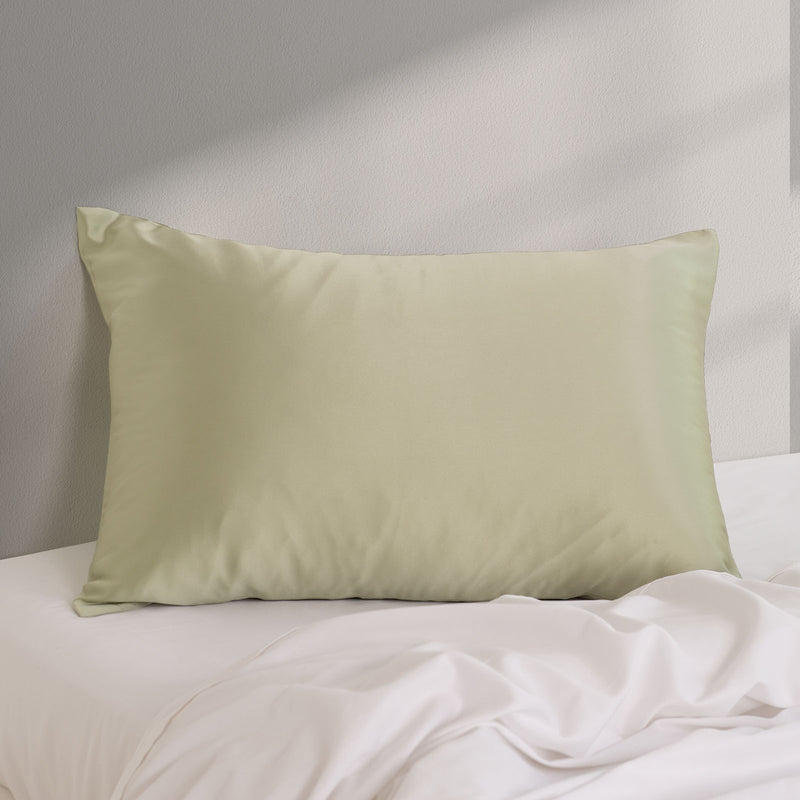 Pure Silk Pillow Case by Royal Comfort (Single Pack) - Sage-1864186037585186819