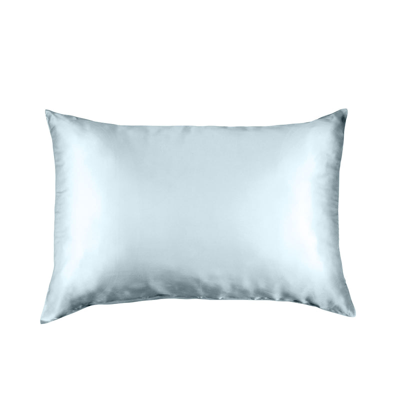 Pure Silk Pillow Case by Royal Comfort (Single Pack) - Soft Blue-1864186037740376065