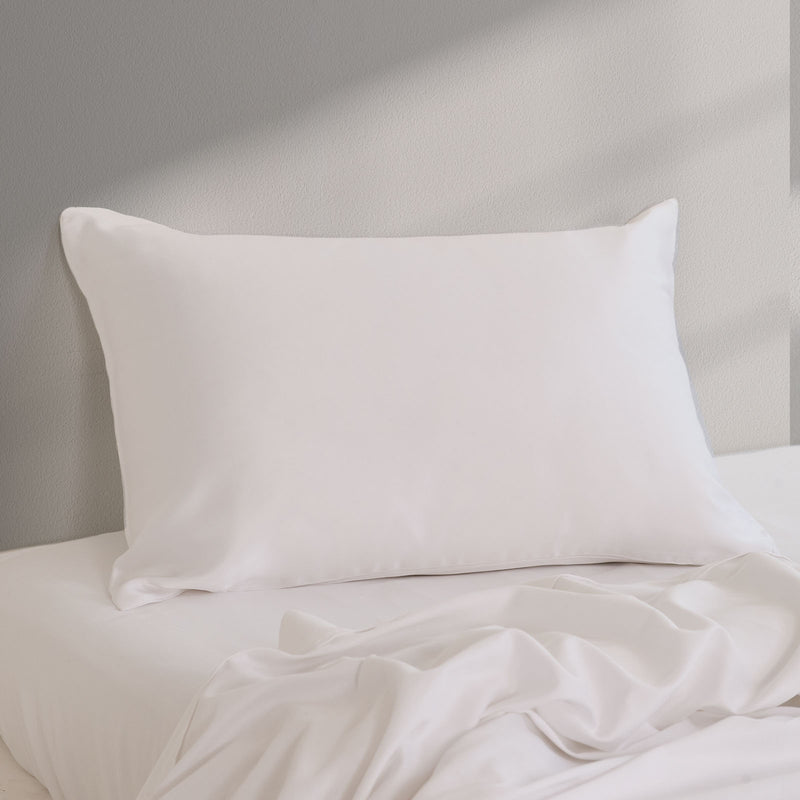 Pure Silk Pillow Case by Royal Comfort-White-1864186035580309505