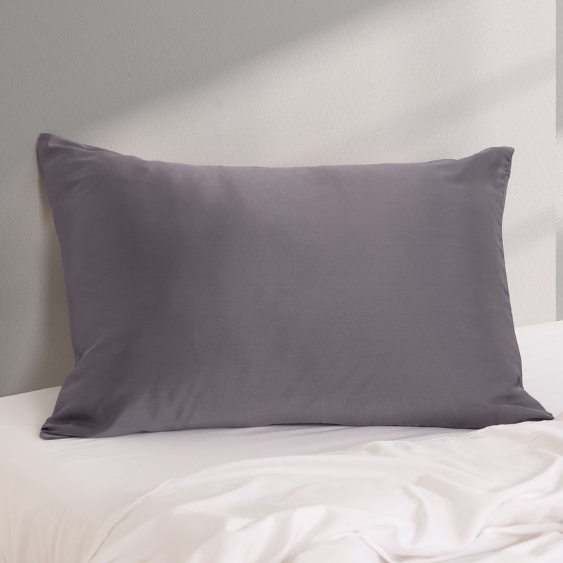 Pure Silk Pillow Case by Royal Comfort-Charcoal-1864186035714527236