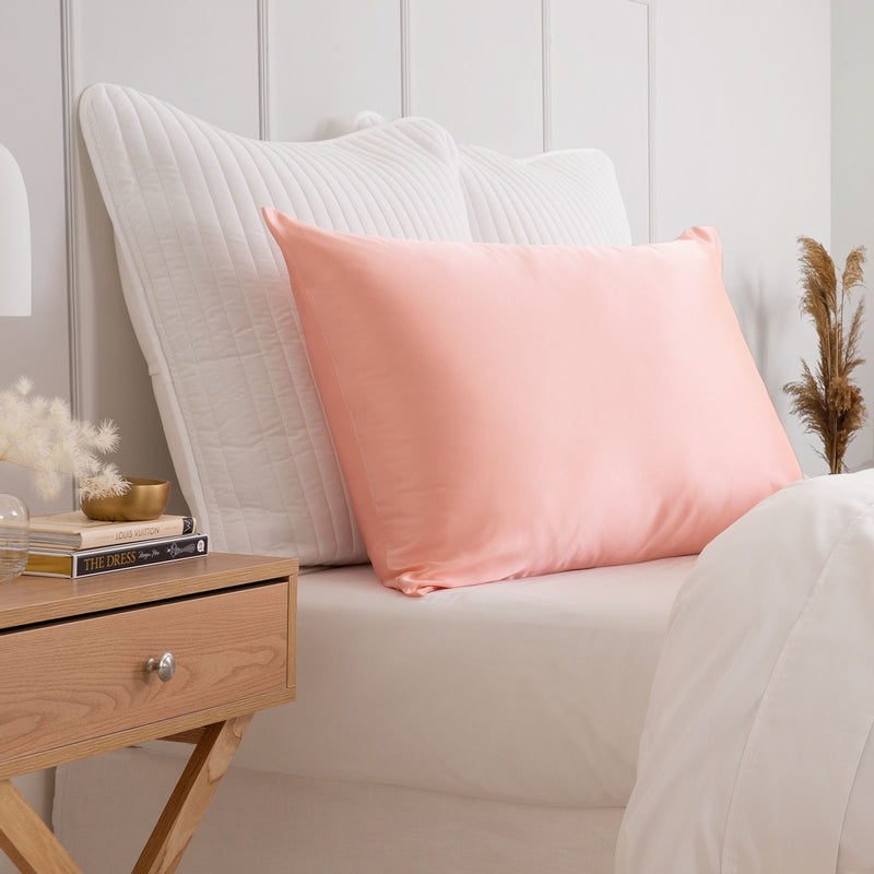 Pure Silk Pillow Case by Royal Comfort-Blush-1864186035991351297