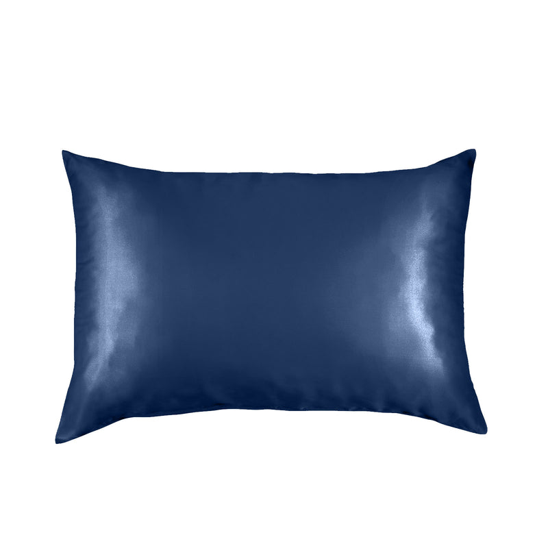 Pure Silk Pillow Case by Royal Comfort-Navy-1864186036133957632