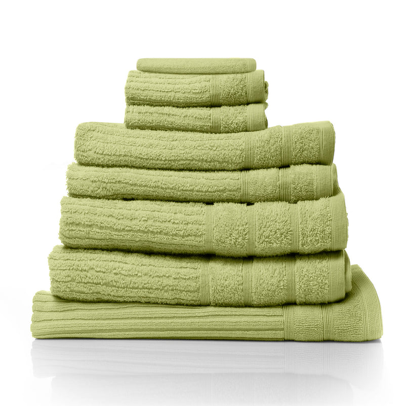 Royal Comfort Eden Egyptian Cotton 600 GSM 8 Piece Towel Pack Spearmint-1864186118635917312