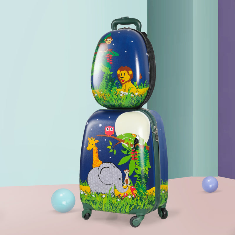 BoPeep 16''13'' 2PCS Kids Luggage Set Jungle-1864184326913134598