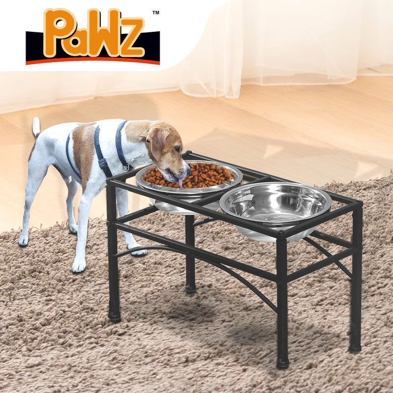 PaWz Dual Elevated Raised Pet Dog Feeder Medium-1864184312421814278