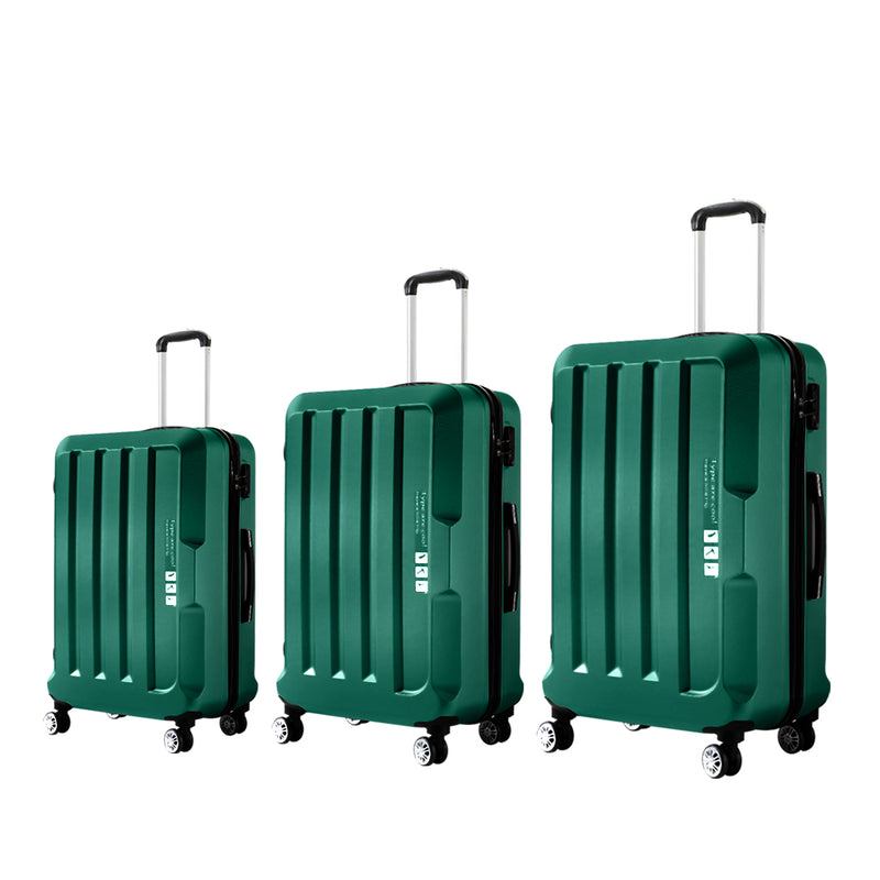 Slimbridge 20"24"28" 3PC Luggage Sets Green-1864184357879681024