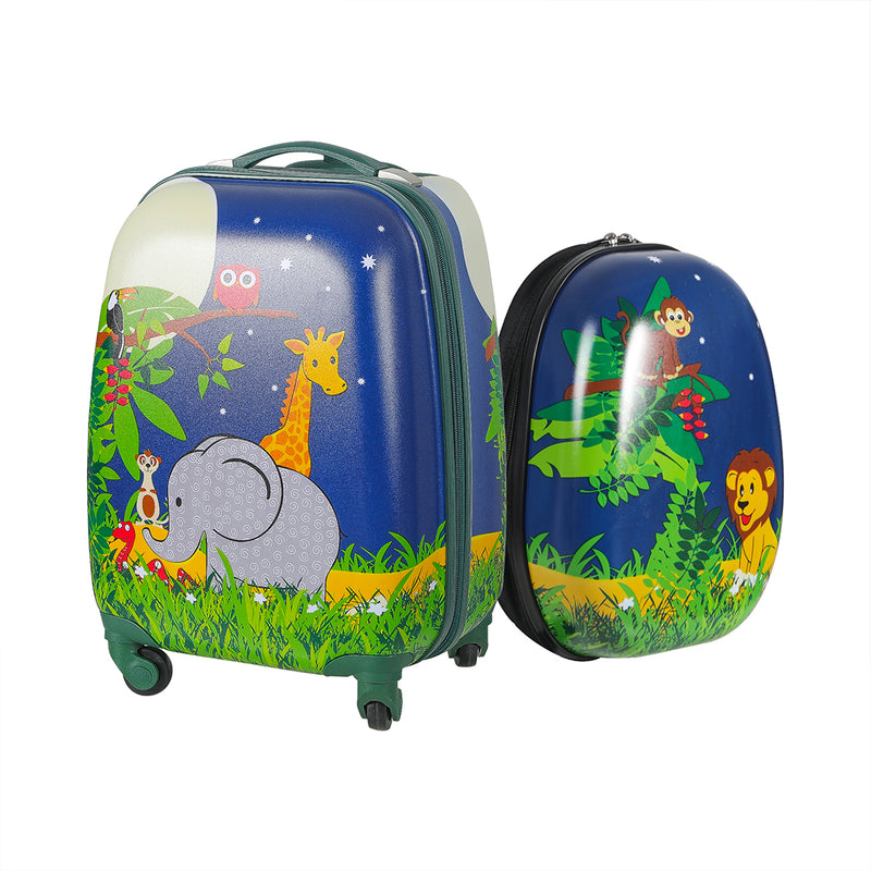 BoPeep 16''13'' 2PCS Kids Luggage Set Jungle-1864184326913134592