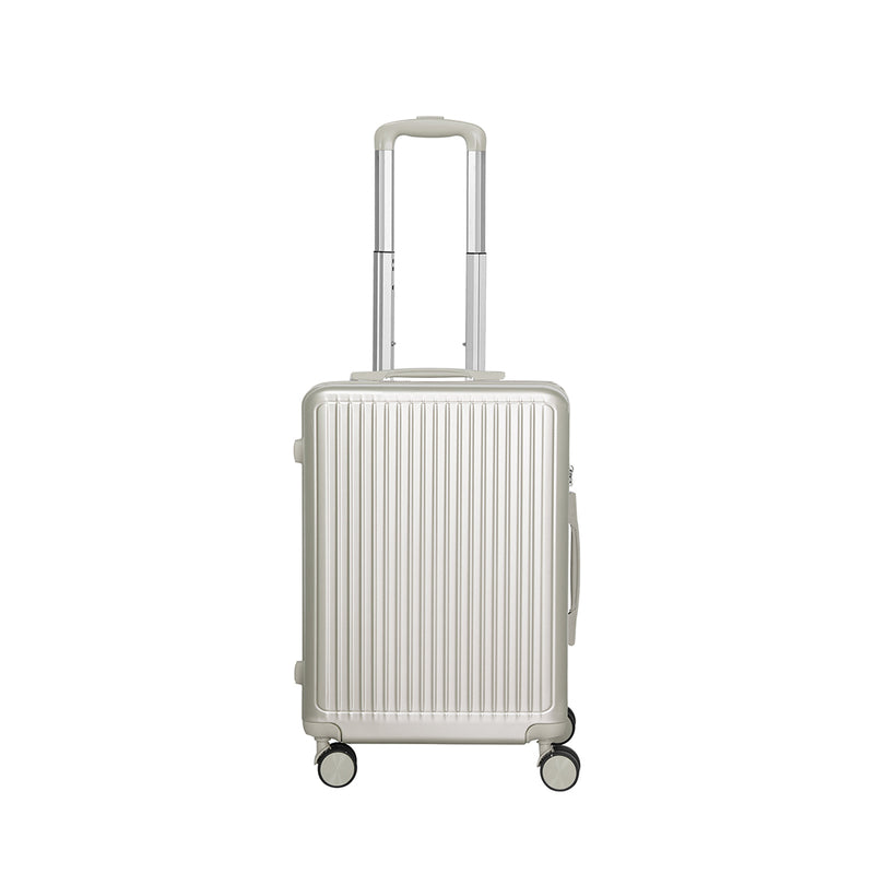 Slimbridge Luggage Suitcase Trolley White 2pc 14"+20"-1864184373071450113