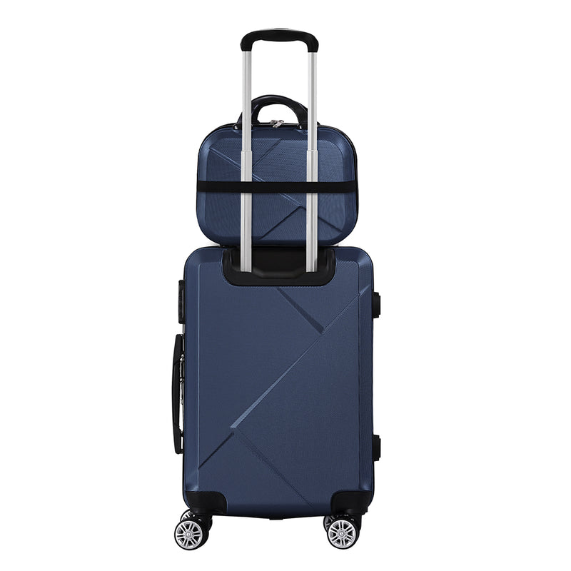 Slimbridge 2 Piece 20" Travel Luggage Set Baggage Carry On Suitcase Bag
