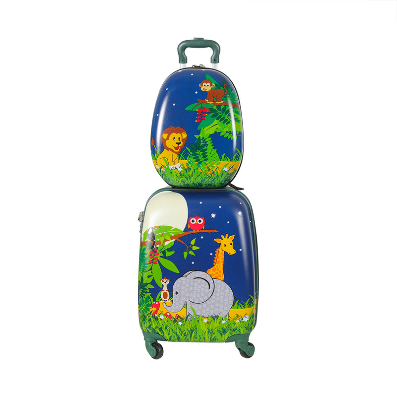 BoPeep 16''13'' 2PCS Kids Luggage Set Jungle-1864184326913134593