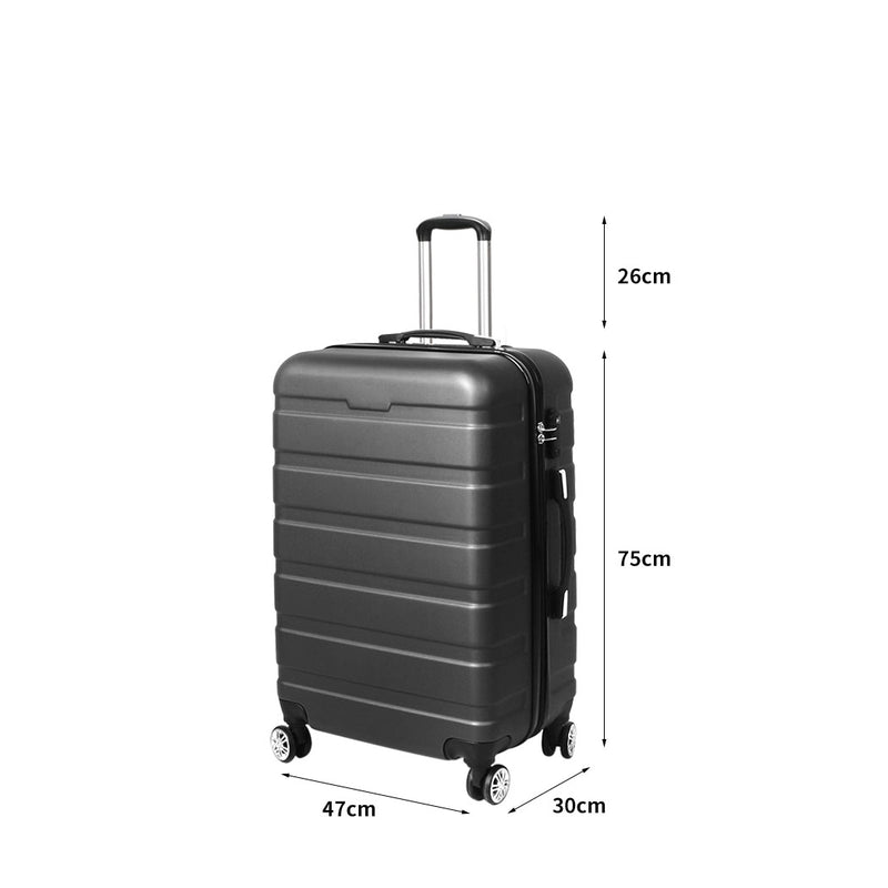 Slimbridge 28"Luggage Case Suitcase Grey 28 inch-1864184366654164994