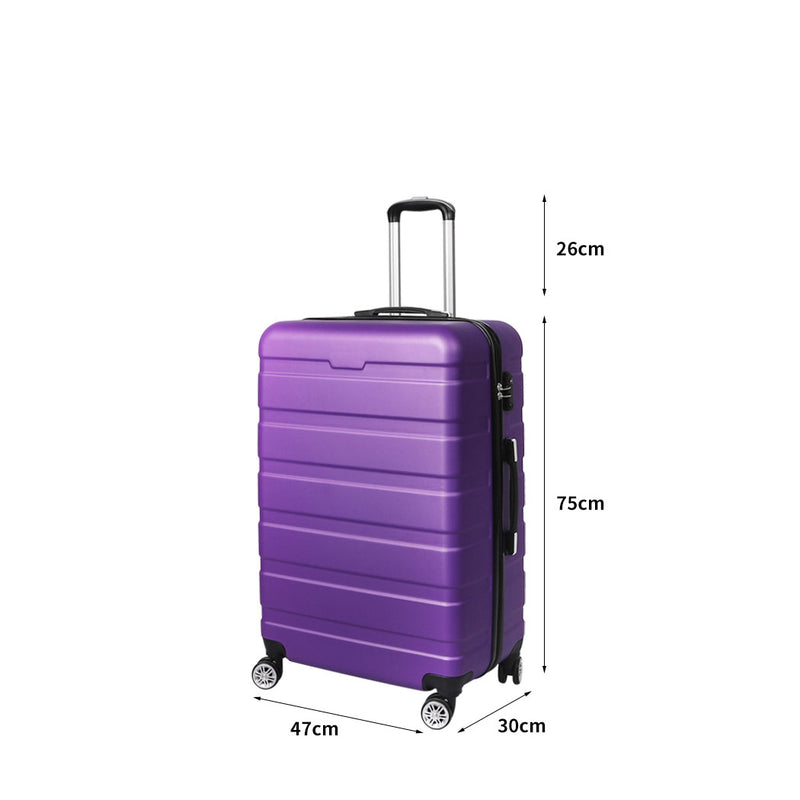 Slimbridge 28" Luggage Case Suitcase Purple 28 inch-1864184367069401090